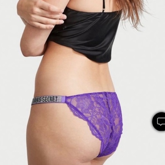 Victoria’s Secret Purple Bombshell Shine Strap Bikini Panty NWOT - Picture 3 of 6